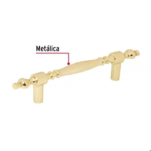 Hermex Jaladera metálica de 76mm estilo 