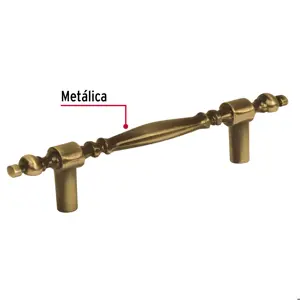 Hermex Jaladera metálica de 76 mm estilo 