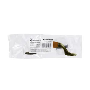 Hermex Jaladera metálica de 76mm latón antiguo, inserto tipo madera