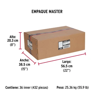 Hermex Jaladera metálica de 76 mm latón brillante, inserto cerámico