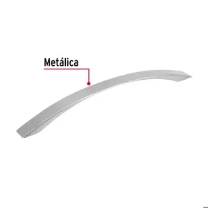Jaladera de 224mm, línea Moderna, níquel, HERMEX