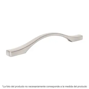 Jaladera de 96mm, línea Segovia, níquel, HERMEX