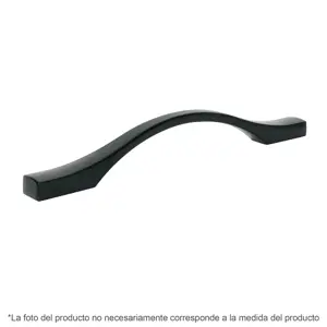 Jaladera de 96mm, línea Segovia, negro, HERMEX