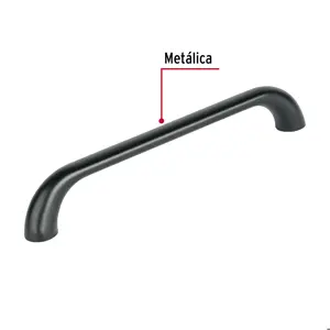 Jaladera de 128mm, línea Cádiz, negro, HERMEX
