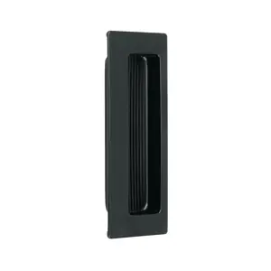Jaladera de embutir cuadrada acabado negro, Hermex