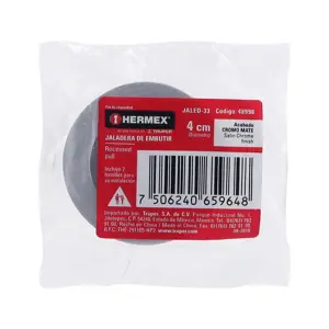 48998 / JALED-33 Hermex Jaladera de embutir circular No. 3 acabado cromo mate