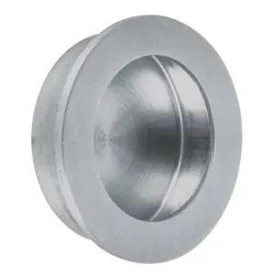 48998 / JALED-33 Hermex Jaladera de embutir circular No. 3 acabado cromo mate
