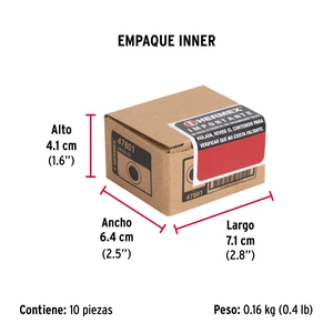 Hermex Jaladera de embutir circular No. 2 acabado negro