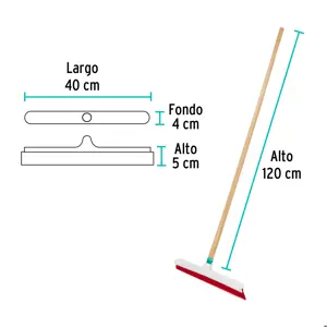 Klintek Jalador con base de plástico de 40 cm, con bastón de madera