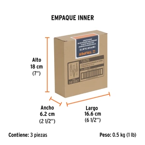 Juego de 3 brocas escalonadas de titanio, Truper Expert