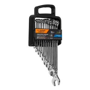 15778 / JC-11M Juego de 11 llaves combinadas extralargas pulidas mm, Expert