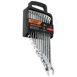 15780 / JC-11P Juego de 11 llaves combinadas extralargas pulidas std,Expert