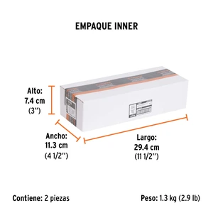 Juego de 6 llaves combinadas extralargas pulidas mm, EXPERT