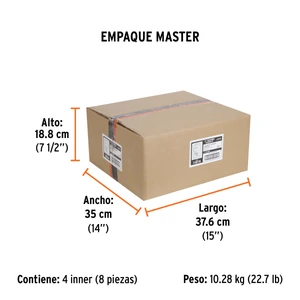 Juego de 8 llaves combinadas pulidas mm con matraca, EXPERT