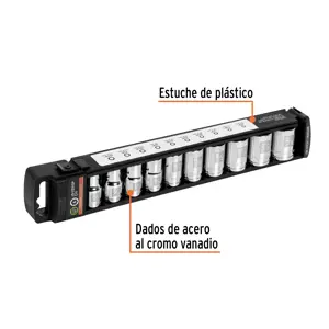 Juego de 10 dados cuadro 1/2