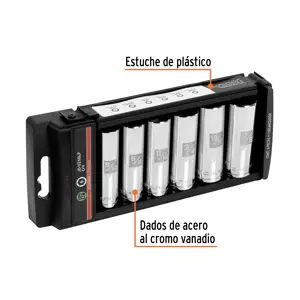 Juego 6 dados largos cuadro 1/2