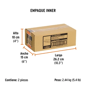 Truper Juego de 20 herramientas cuadro 1/4