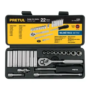 23980 / JD-1/4X22MM-P Juego de 22 herramientas 1/4