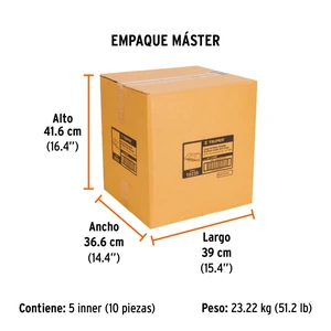 Truper Juego de 45 herramientas cuadro 1/4