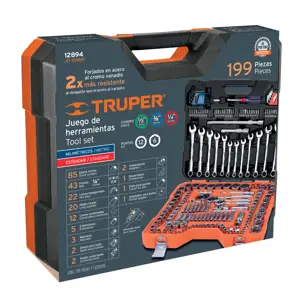 12894 / JD-199MP Truper Juego 199 herramientas 1/4