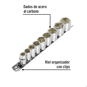 Juego de 9 dados cuadro 3/8