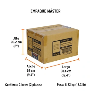 Truper Juego de 45 herramientas cuadro 3/8