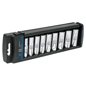 14173 / JD-3/8X9LM Juego de 9 dados largos cuadro 3/8