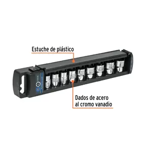 Juego de 9 dados cuadro 3/8