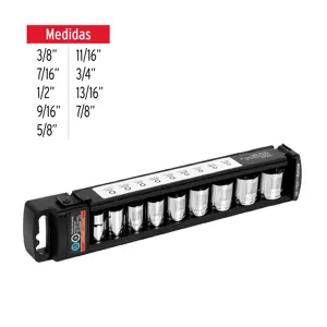 Juego de 9 dados cuadro 3/8