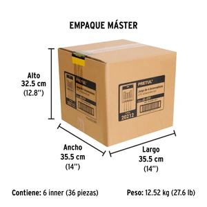 Juego de 4 desarmadores mango de PVC, Pretul