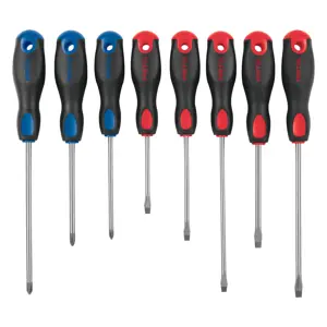 20219 / JD-8BP Juego de 8 desarmadores mango Comfort Grip, Pretul