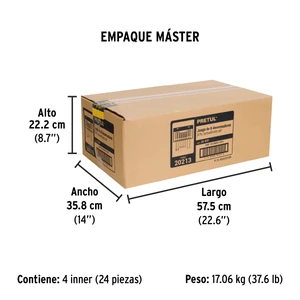 Juego de 8 desarmadores mango de PVC, Pretul