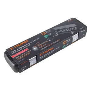 Truper Juego de 12 dados largos cuadro 1/2