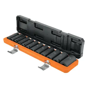 100945 / JDI-1/2X12HL Truper Juego de 12 dados largos cuadro 1/2