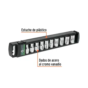 Juego de 10 dados cuadro 1/2