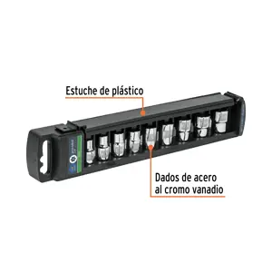 Juego de 9 dados cuadro 3/8