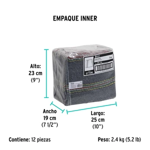 Jerga azul sarga ligera de 1 m x 48 cm, Klintek