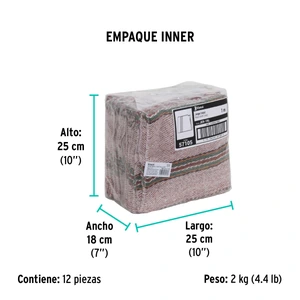 Jerga sarga ligera de 1 m x 48 cm roja, Klintek
