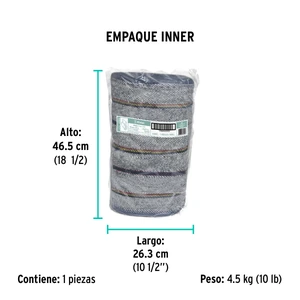 Rollo de 25 m de jerga sarga gruesa azul, Klintek
