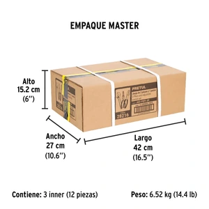 Juego de 2 pinzas y 1 llave ajustable, mangos de PVC, Pretul
