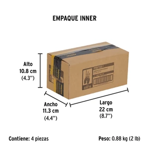 Juego de 3 mini pinzas, mangos de PVC, Pretul