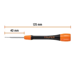Truper Desarmador de precisión de cruz PH000 mango ergonómico
