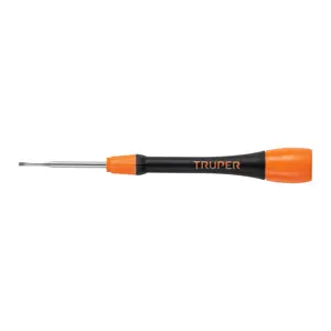 Truper Desarmador de precisión plano de 1.8 mm mango ergonómico