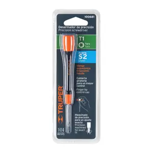 Truper Desarmador de precisión punta torx T1 mango ergonómico