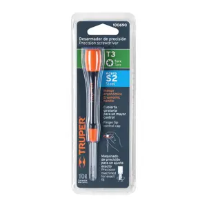 Truper Desarmador de precisión punta torx T3 mango ergonómico