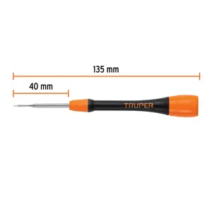 Truper Desarmador de precisión punta torx T4 mango ergonómico