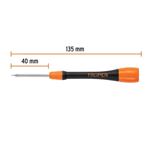 Truper Desarmador de precisión punta torx T5 mango ergonómico
