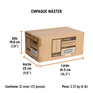 Truper Desarmador de precisión punta torx T6 mango ergonómico