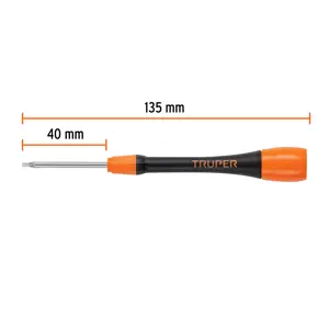 Truper Desarmador de precisión punta torx T7 mango ergonómico