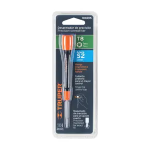 Truper Desarmador de precisión punta torx T8 mango ergonómico